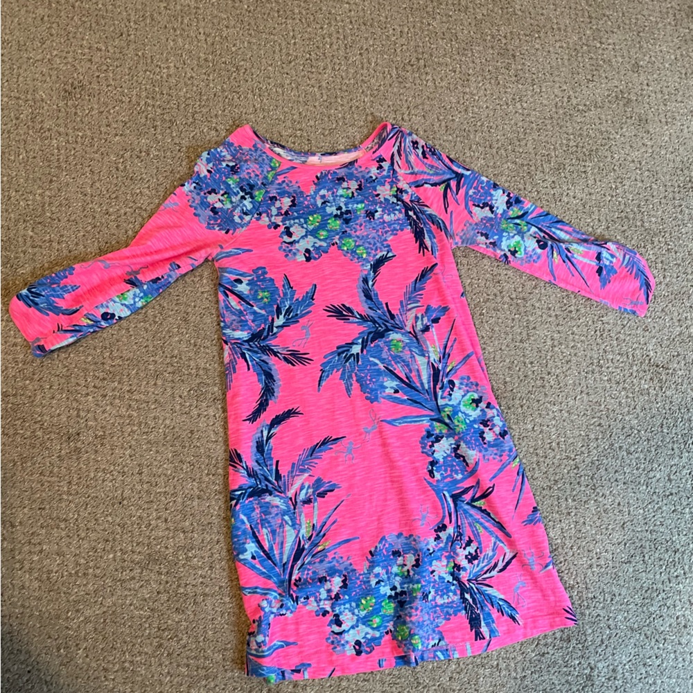 Pink Lilly Pulitzer Long Sleeved Dress